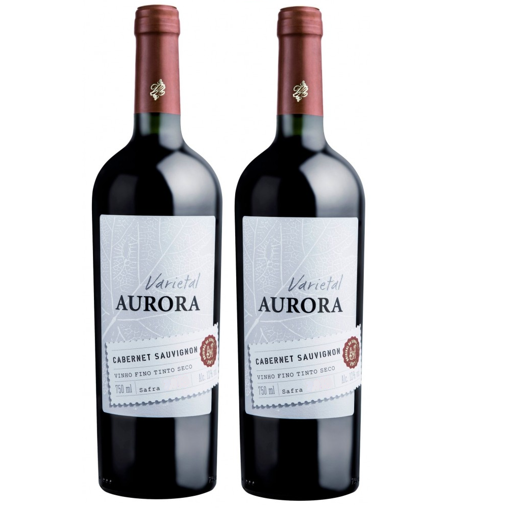 Vinho Aurora Varietal Cabernet Sauvignon 750ml - 2 unidades