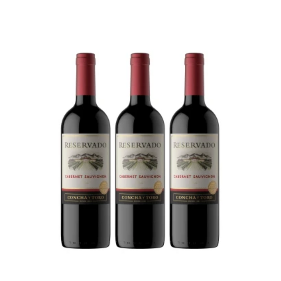 Vinho Concha y Toro Cabernet Sauvignon 750ml - 3 unidades