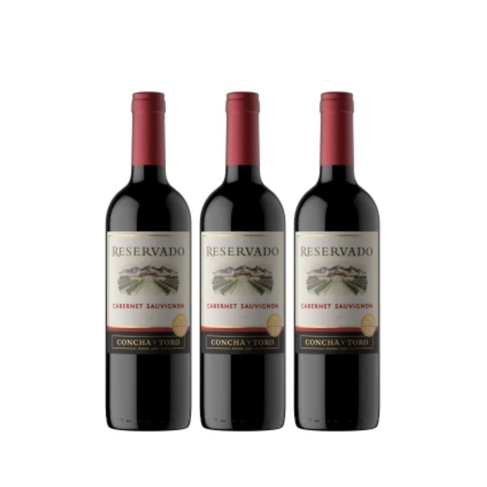 Vinho Concha y Toro Cabernet Sauvignon 750ml - 3 unidades