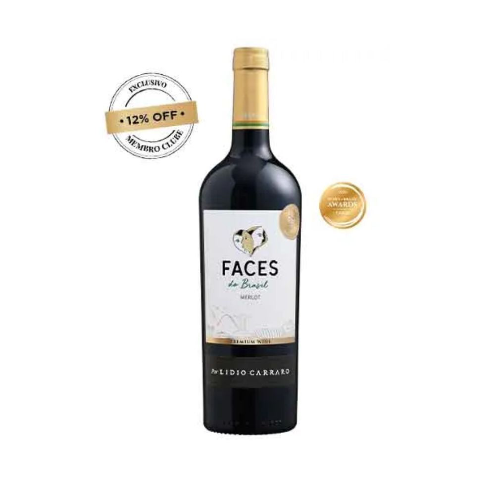 Vinho Faces do Brasil Merlot 750ml