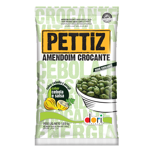 Salgadinho Amendoim Pettiz Cebola e Salsa 120g