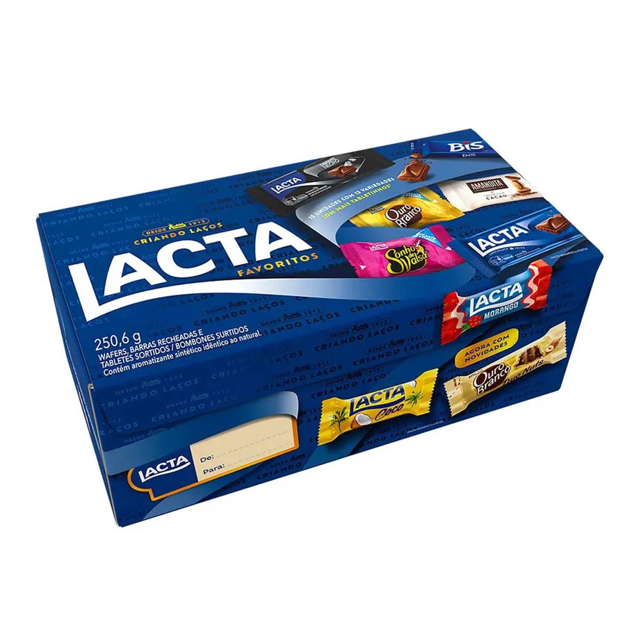 Caixa de Bombom Lacta 250,6g